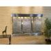 Olympus Falls-Square-Stainless Steel-Green Featherstone Wall Fountain