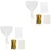 2 Sets Lollipop Transparent Bag Gift Bags for Party Clear Cookies Candy Ties Paper Sticks Kit Making Supplies Cake