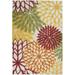 5 X 7 Red Multi Colored Floral Indoor Outdoor Area Rug