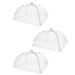 3 Pcs Mesh Food Cover Table Tents Dining Camping Accessories Kitchen Protector Cuisine Outdoor Screen Teepee
