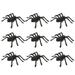 BESTONZON 30pcs Fake Black Spider Halloween Fake Spider Plastic Spider Toy for Prank Props