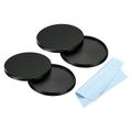 58mm Lens Filter Stack Cap 2pcs Aluminum Lens Cap Alloy Filter Stacks Protective Case with Cleaning Cloth