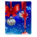 OWNTA Christmas Hanging Ball with Red Bow Pattern Book Accessories: PU Leather Protective Cover with Polyester Inner Cloth - Suitable for Different Occasions - 6.3x8.7 Inches