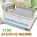 ZhdnBhnos 110V Thermal Binding Machine Electric A4 Paper Book Hot Melt Binder 3 Gears Adjustable