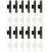 24 Pcs Penholder Whiteboard Fixing Buckles Self-adhesive Clamps Clip Magnetic Pencil Office