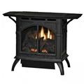 30000 BTU Natual Gas Intermittent Pilot Contour Burner Log Set Matte Black