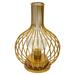 Wire Table Night Light: Bottle shape Vintage Industrial Nightstand Lamp LED Bulb Wire Metal Cage for Bedroom Living Room Home