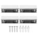 4 Pcs Shower Glass Clamp Wardrobe Shelves Glass Stand Decoration for Living Room