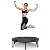 Upgraded Small Exercises Trampoline Indoor Outdoor Recreational Mini Rebounder Trampoline for Adults Kids Toddlers Max Load 330lbs