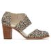 TOMS Women's Milan Mini Cheetah Canvas Closed Toe Heels Shoes Black/Brown/Natural, Size 8