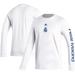 Men's adidas White Real Madrid Team Crest Long Sleeve T-Shirt