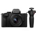 Panasonic Lumix G100D Mirrorless Camera with 12-32mm Lens and Tripod Grip