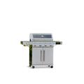 Grillstream Gourmet 4 Burner Hybrid Gas BBQ with Steak Shelf (Stainless Steel)