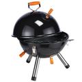 HI Mini Charcoal Kettle Grill BBQ Black