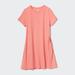Women's Airism Cotton Short-Sleeve Mini Dress with Quick-Drying | Light Orange | 2XS | UNIQLO US