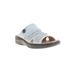 Wide Width Women's Gertie Sandals by Propet in Light Blue (Size 6 1/2 W)