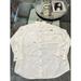 Columbia Shirts | Columbia Pfg Button Down Shirt Mens L White Long Sleeve Logo Collared Fishing | Color: White | Size: L