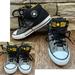 Converse Shoes | 2/$29~Converse All Star Chuck Taylor Mid Top Yellow Plaid Shoes~Big Kid 1 | Color: Black/White/Yellow | Size: 1b