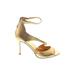 Nine West Heels: Gold Shoes - Women's Size 8 - Open Toe