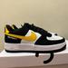 Nike Shoes | New Nike Kids Air Force 1 Lv8 Gs ‘Black White Dark Sulfur Dh9597 002 4.5y | Color: Black/Gold/White | Size: Various