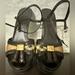 Burberry Shoes | Authentic Burberry Nova Check Tassel Wedges Dark Brown Ladies Size 40 | Color: Brown/Tan | Size: 40eu