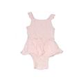 Baby Gap Short Sleeve Onesie: Pink Print Bottoms - Size 6-12 Month