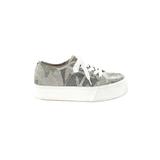 Steve Madden Sneakers: Gray Print Shoes - Women's Size 6 1/2 - Round Toe