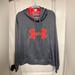 Under Armour Tops | #196 Like New Under Armour Sweatshirt Size Large Color Gray & Orange | Color: Gray/Pink | Size: L