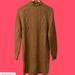 J. Crew Dresses | J. Crew Nwt Cable Knit Mini Sweater Dress | Color: Brown/Tan | Size: S