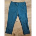 Nike Pants & Jumpsuits | Nike Dri-Fit Blue Teal Orange Polka Dot Capri Leggings Pants Size M T12 | Color: Blue | Size: M