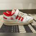 Adidas Shoes | 2022 Adidas Forum 84 Low 'White Vivid Red' Sneakers. Men’s: 7.5/Women’s 9.5 | Color: Cream/White | Size: 9.5