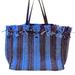 Kate Spade Bags | Kate Spade Striped Straw Tote Handbag | Color: Blue | Size: Os