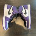 Nike Shoes | Nike Air Jordan 1 Retro High Og Black White Court Purple | Color: Black/Purple | Size: 8.5