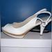Nine West Shoes | Nine West White Heels | Color: White | Size: 9