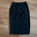 Urban Outfitters Skirts | Button Up Midi Black Skirt With Slit, Elastic Waist | Urban Outfitters | Color: Black | Size: M