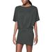 Athleta Dresses | Athleta Womens Dress Pronto Pleated Stretch Dolman Sleeve Round Neck Gray L | Color: Gray | Size: L