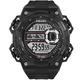 Mens Military Watch,5atm Waterproof Sport Watches,Led Digital Watch,Large Dial Wrist Watch for Boys,with Hourly Ringing Reminder, 12/24 Hour,Black