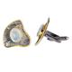 Rainbow Moonstone Gemstone Oval Cuff Links For Men 925 Sterling Silver Handmade Jewelry