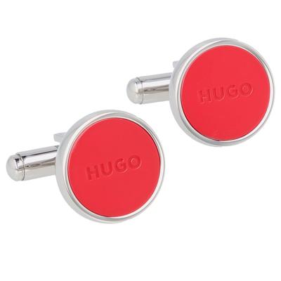 Hugo Boss - E-Color1 Manschettenknöpfe Edelstahl 1.5 cm Herrenschmuck Rot Herren