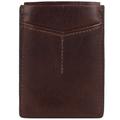 Fossil - Derrick Kreditkartenetui RFID Leder 7 cm Portemonnaies Braun Herren