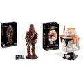 LEGO 75371 Star Wars Chewbacca, Wookie-Figur mit Bogenspanner & 75350 Star Wars Clone Commander Cody Helm Set für Erwachsene