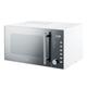 VYTRONIX WM90 900W Digital Microwave Oven | Freestanding Microwave with 5 Power Levels, Clock & Timer Function | White Microwave with Mirrored Front, 25 Litre Capacity (White)