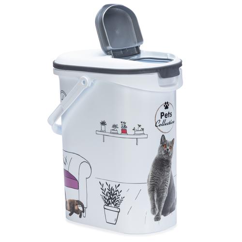 Curver Trockenfutterbehälter Katze Wohnzimmer-Design: bis 4 kg Trockenfutter (10 Liter)