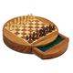 UNbit Chess Game Set Chess Set Chess Board Set Magnetic Chess Set Wooden Chess Set Round Shape Chess Board With Built-in Storage Drawers Chess Board Game Set Chess Board Game Chess Game (Color : 18.5