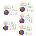 100 Pcs Bubble Tool Set Outdoor Bubble Wands Bubble Making Toys Giant Bubble Wands Toy Bubble Maker Bubble Wands for Kids Across The Mirror Blowing Bubbles Child Plastic