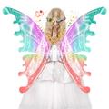 Electric Fairy Wings with LED Lights For Kids Girls,Moving LED Electric Butterfly Wings Wonderful Party Accessory for Girls Boys, Cosplay Custom for Halloween & Christmas