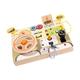 Oshhni Switch Light Toy Switch Sensory Toy Baby Travel Toys Wooden Circuit Sensory Toy for Toddlers 1-3, steering wheel