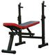 Weight Bench with Rack Adjustable Olympic Weight Bench for Full Body Workout Home Gym Exercise Fitness Machine Bench Strength Weights Equipment Without Barbell