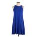 Old Navy Casual Dress - A-Line: Blue Solid Dresses - Women's Size X-Small