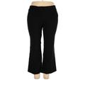 Lane Bryant Dress Pants - High Rise Flared Leg Boyfriend: Black Bottoms - Women's Size 20 Petite